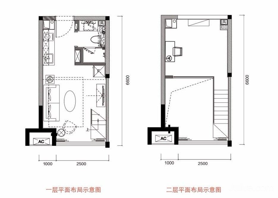  1室 建面34m²