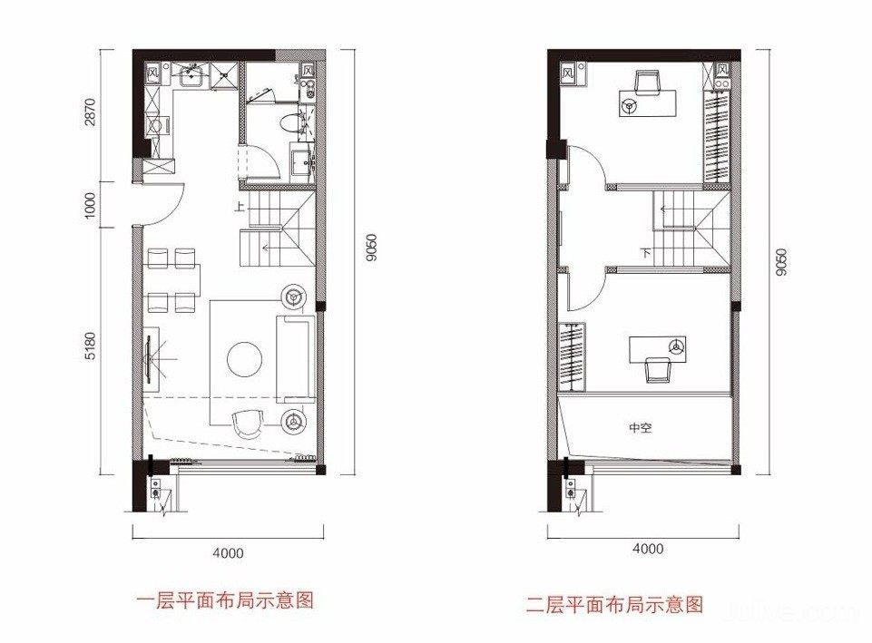  1室 建面54m²